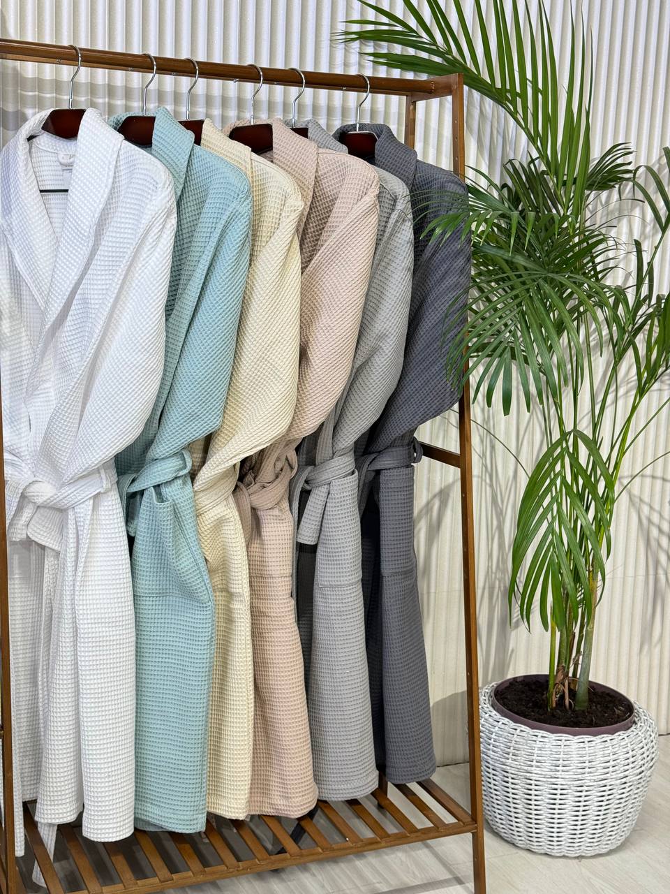 Халаты вафельные